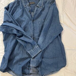Van Heusen Blue Casual Button Down Shirt